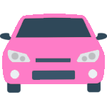 pink car icon